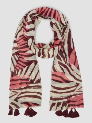 Elegantes Tuch mit All-over-Print und Quasten s.Oliver
