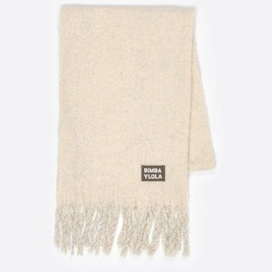 Szalik szczotkowany lureks kość słoniowa BIMBA Y LOLA