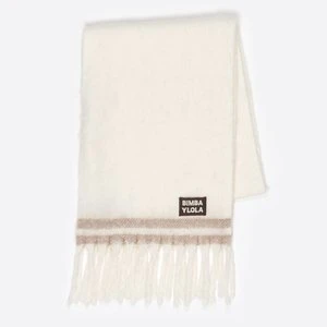Szalik szczotkowany paski kość słoniowa BIMBA Y LOLA
