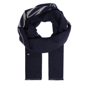 Szalik Tommy Hilfiger Logo AW0AW17352 Granatowy