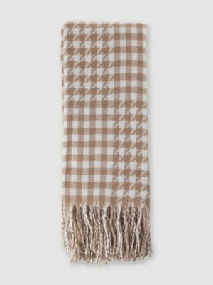 Szalik w beżową kratę Top Secret