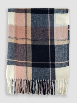 Szalik w granatową kratę Top Secret