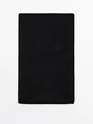 Szal Z Kaszmiru - Czarny - Massimo Dutti - Female