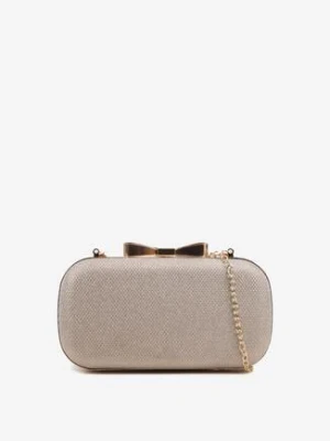 Szampańska Torebka Kopertówka na Zatrzask z Łańcuszkiem Grissana caely