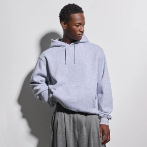 Szara bluza basic regular fit z kapturem House