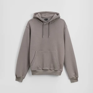 Szara bluza basic regular fit z kapturem House