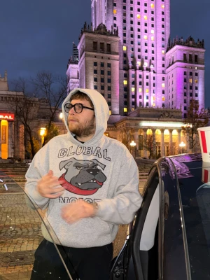 2005xReporter Szara bluza OVERSIZE z kapturem