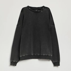 Szara bluza z długim rękawem crewneck House