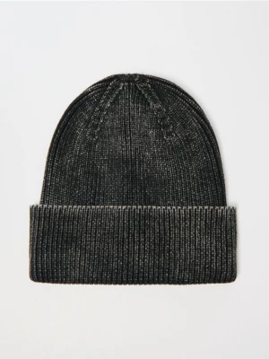 Szara czapka beanie acid wash House