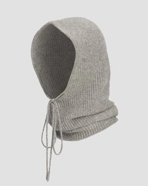 Szara Czapka Kominiarka Z Kaszmiru Damska Allude