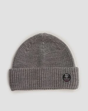 Szara czapka wełniana unisex We Norwegians Kvitfjell