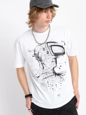 Szara czapka z daszkiem z efektem przetarć Reporter