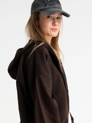 Szara czapka z daszkiem z haftem z przodu Reporter