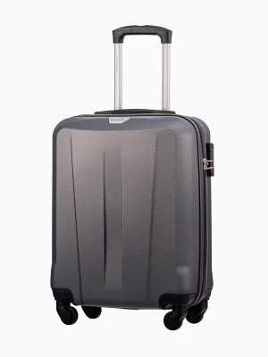 Szara kabinowa walizka na czterech kołach Puccini