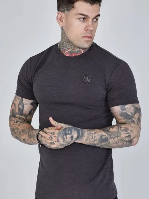 Szara koszulka męska roll sleeve SikSilk