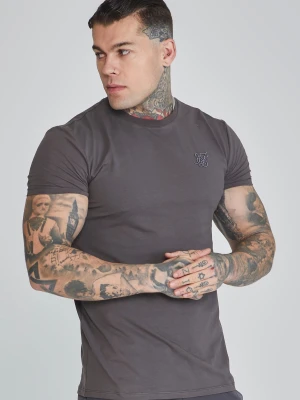 SikSilk Męska Szara Koszulka Muscle Fit