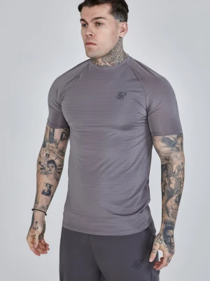 SikSilk Męska Szara Koszulka Muscle Fit