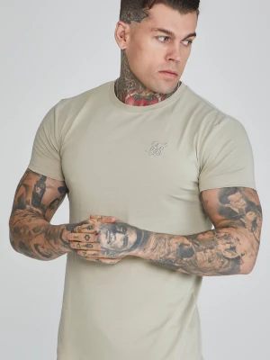 Szara koszulka męska typu muscle fit SikSilk