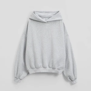 Szara luźna bluza basic z kapturem House