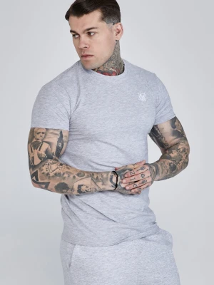 Zdjęcie produktu SikSilk Męska Szara Melanżowa Koszulka Essentials