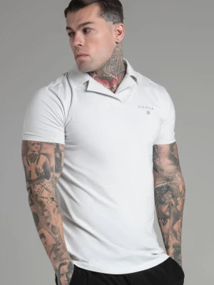 Szara męska koszulka polo Smart Revere SikSilk