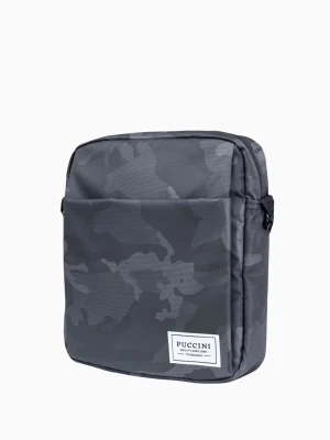 Szara torba męska we wzór camo Puccini