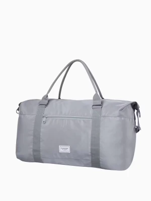 Szara torba podróżna z regulowanym paskiem Puccini