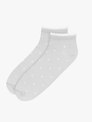 Szare bawełniane skarpety damskie Ryłko