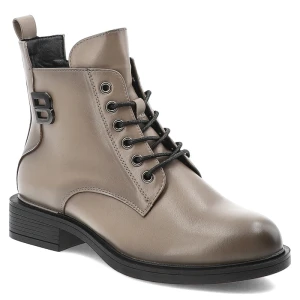 Szare Botki Vinceza Ocieplane Buty Damskie