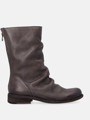 Zdjęcie produktu SZARE BOTKI Z MARSZCZONĄ CHOLEWKĄ M017LEGEOBB012 Venezia
