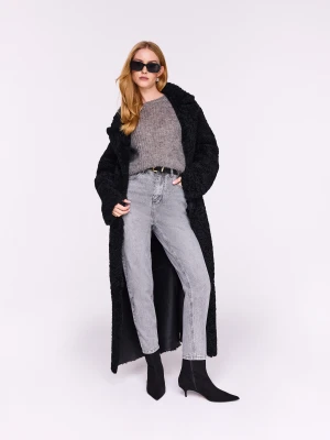 Szare dopasowane spodnie jeansowe TARANKO