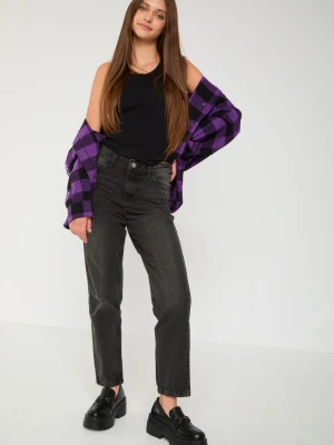 Szare jeansy typu MOM FIT Reporter