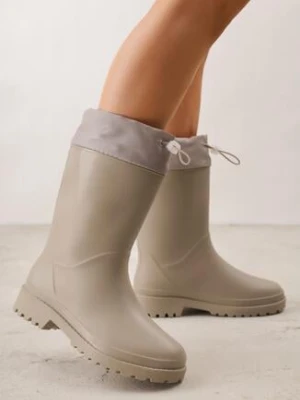 Szare Kalosze ze Stoperem na Cholewce Eunosa seastar