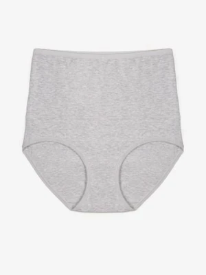 Szare Modelujące Majtki z Bawełny High Waist Nilionea