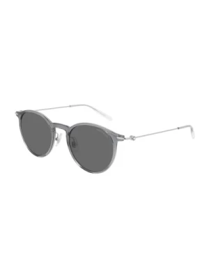 Szare okulary przeciwsłoneczne z szarymi soczewkami Montblanc
