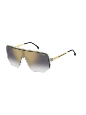 Szare Okulary przeciwsłoneczne z Złotym Lustrem Carrera