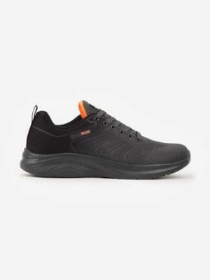 Szare Płaskie Klasyczne Buty Sportowe ze Sznurowaniem Clarilla