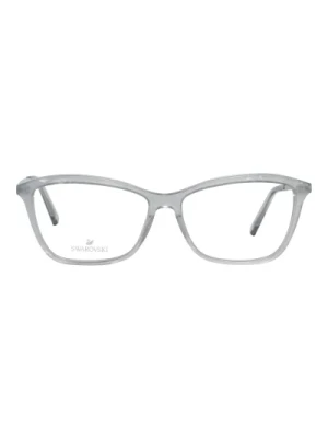 Szare Plastikowe Okulary Optyczne dla Kobiet Swarovski