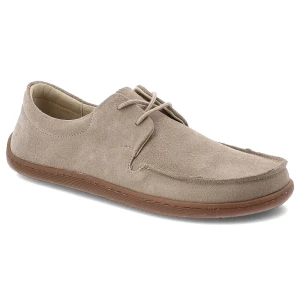 Szare Półbuty Armodo Skórzane Obuwie Damskie Barefoot