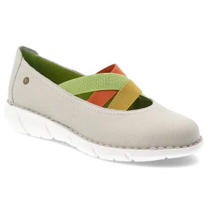 Szare Półbuty Maciejka Wygodne Obuwie Damskie