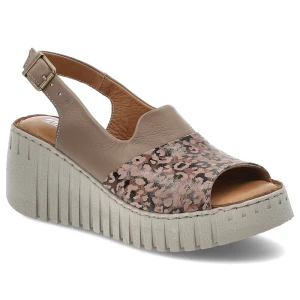 Szare Sandały Artiker Modne Obuwie Damskie