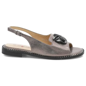 Zdjęcie produktu Szare Sandały S.Barski Eleganckie Obuwie Damskie