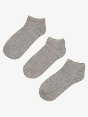 Szare Skarpety z Bawełny 3-Pack Salloren pesail