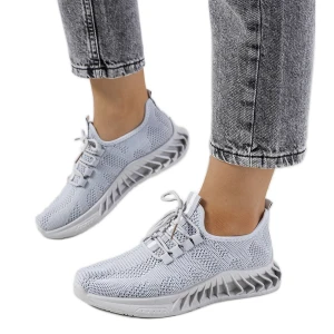 Szare sneakersy sportowe Witting Inna marka