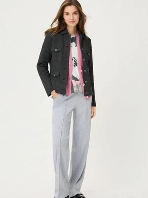 Szare spodnie damskie Anna Wide – Cosmic Chic Olsen
