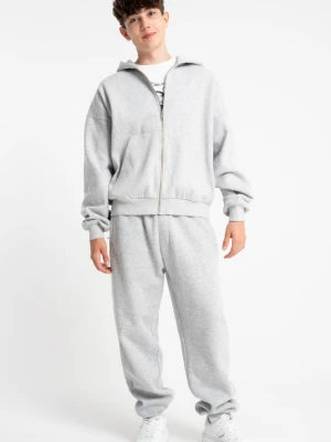 Szare spodnie dresowe OVERSIZE bez nadruków Reporter