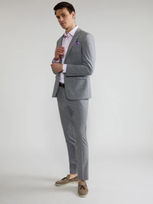 Szare spodnie garniturowe P22SF-6G-009-S-S Pako Lorente