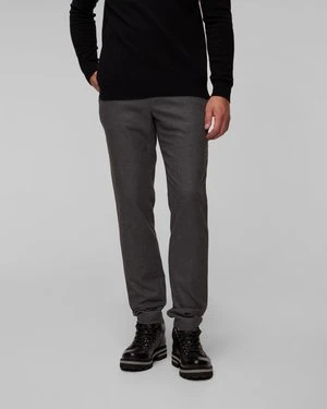 Szare spodnie męskie Alberto Jump Flanell Look