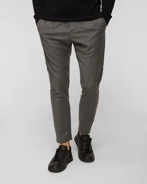 Szare spodnie wełniane męskie Dondup Pantalone Dom