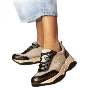 Zdjęcie produktu Szare sportowe sneakersy damskie